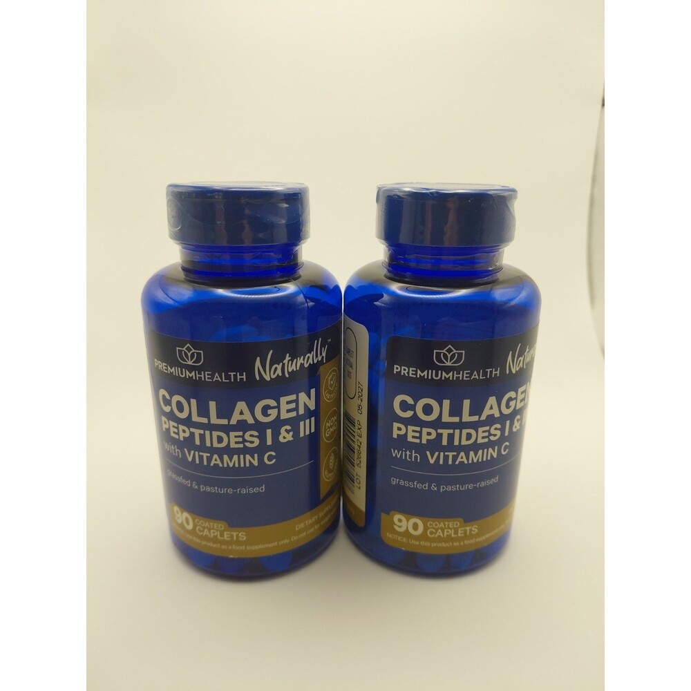 (2) New Collagen Peptides I & III with Vitamin C  ~ Healthy Hair Nail Skin